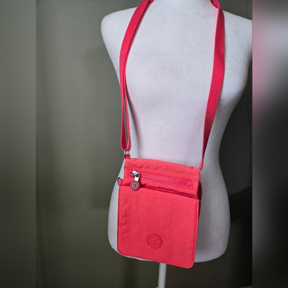 Kipling Crossbody Bag  Coral - Picture 1 of 9